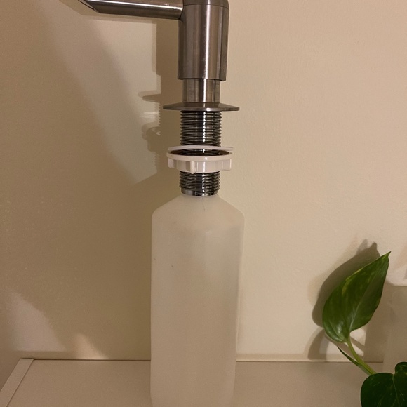 Kitchen Sink Soap Dispenser Bottle Satin Nickel - Picture 2 of 2